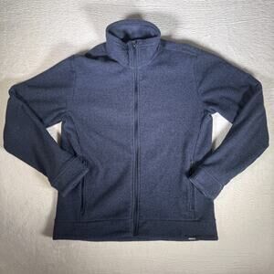 REI Co-Op Mt. Goode Fleece Jacket-Men's Small-Blue-Full Zip Gorpcore Textured